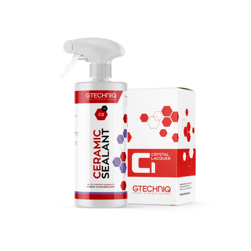 Gtechniq C1 Crystal Lacquer & C2 Liquid Crystal, Комплект защитно нано керамично покритие и хидрофобен топ слой